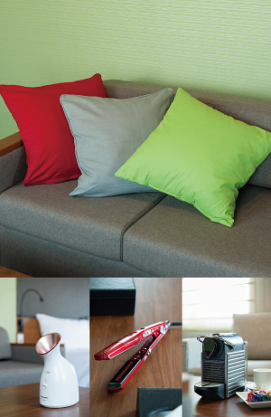 "Style your stay", to make your stay more comfortable we offer you various amenities and gadgets for rent or purchase.