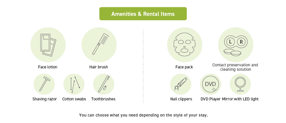 Amenities & Rental Items