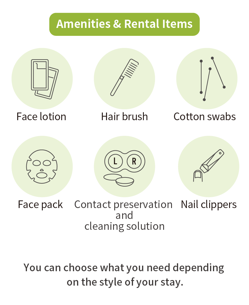 Amenities & Rental Items